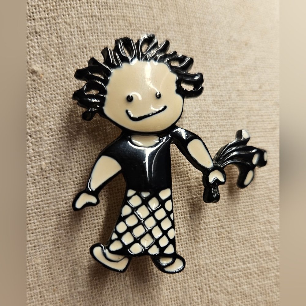 Vintage children of the inner light SF brooch pin. Enamel